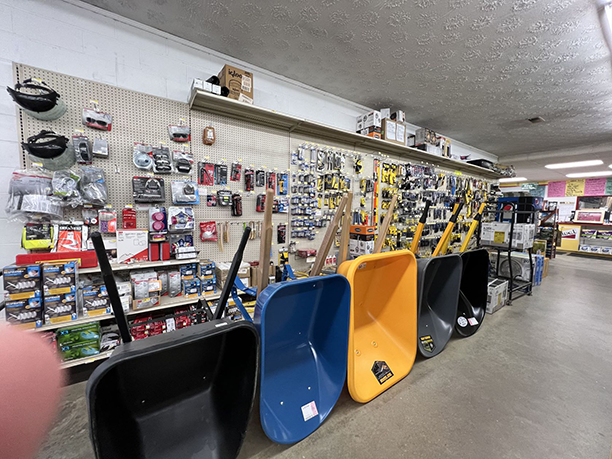 Ideal Supplies provides Wheelbarrow, tools, shovels, rakes, tamping, shears, axes, hoes, cultivators, aerators, and pruners for your next weekend project. Including Concrete.