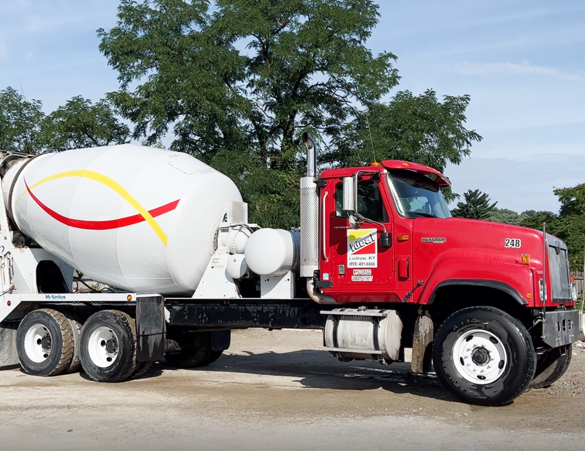 Ideal Supplies Ready-Mix Concrete concrete white truck